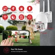 BOAVISION Security Cameras Wireless Outdoor,Home Security Surveillance Camera System,360° View WiFi 1080P Pan Tilt,Floodlight Color Night Vision,Motion Detection Tracking,2 Way Talk,SD Card Storage