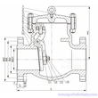 ansi cl150-cl600 swing tilbakeslagsventil wcb/ss fra zg ventil