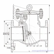ansi cl150-cl600 swing tilbakeslagsventil wcb/ss fra zg ventil