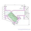 ansi cl150/cl300 besi cor/besi ulet flange y saringan