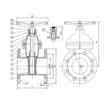 din3352 f4/en1171 valvola a saracinesca con sede resiliente dello stelo non ascendente——valvola zg