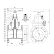 bs5163 / EN1171 pn25 صمام بوابي ثابت بساق غير صاعد - صمام ZG