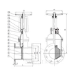 awwa c515/c509 250psi بالارونده ساقه ارتجاعی دریچه دروازه ای ——شیر zg