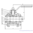 хуурамч ган 3-pc бөмбөг хавхлага 800lb/1500lb/2500lb