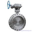 katup kupu-kupu tipe tri-eksentrik wafer/lt/flange