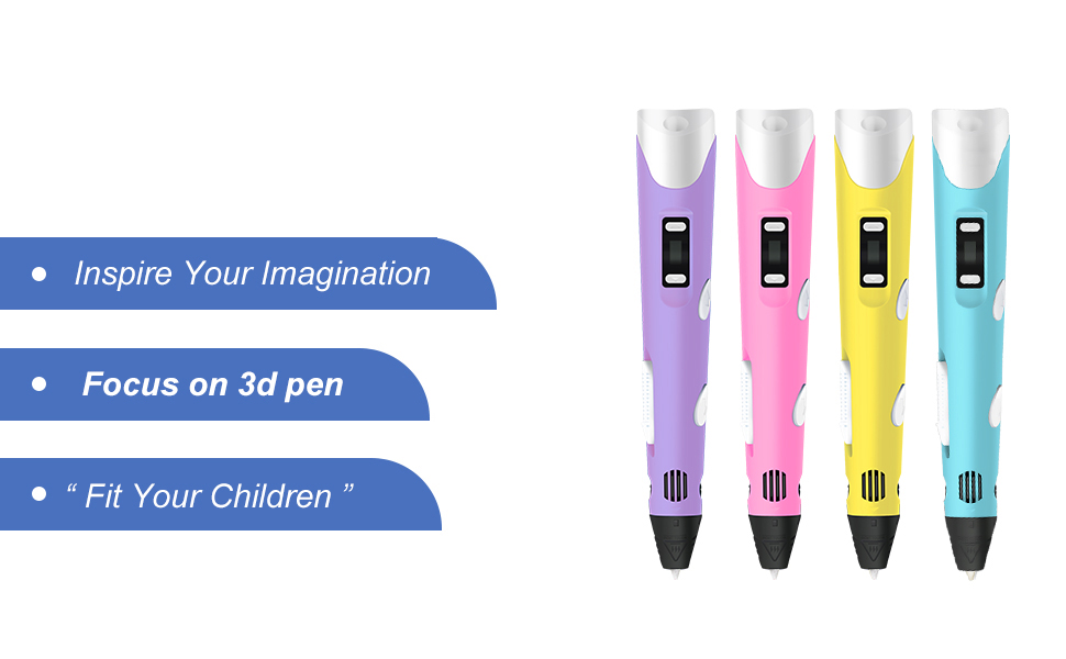 Ｋids 3D Printing Pen Цифровой дисплей Интеллектуальная 3D-ручка Низкотемпературные 3D-ручки для рисования граффити с USB Развивающие игрушки Boy Girl Gift-1-3.jpg