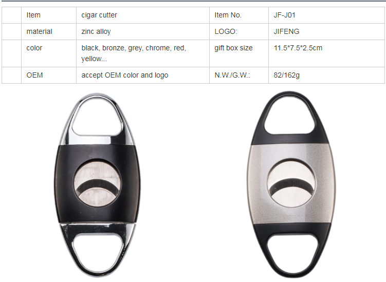 high quality sharp customized logo metal stainless steel blades portable cigar cutter.png