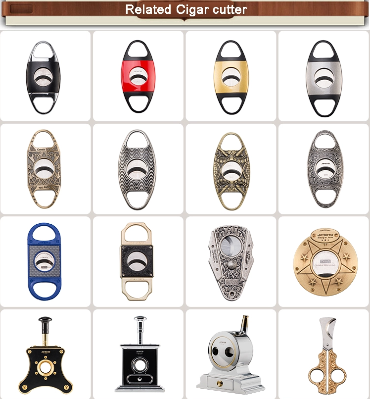 own patented product custom logo Antique metal cigar cutter perfect stainless steel blades with gift box04.png