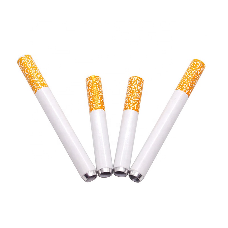 Venta caliente en forma de cigarrillo Tubo personal Weed Pipes Metal Aluminio 78mm 55mm Accesorios para pipas para fumar Hierba portátil Tabaco Pipe1.jpg