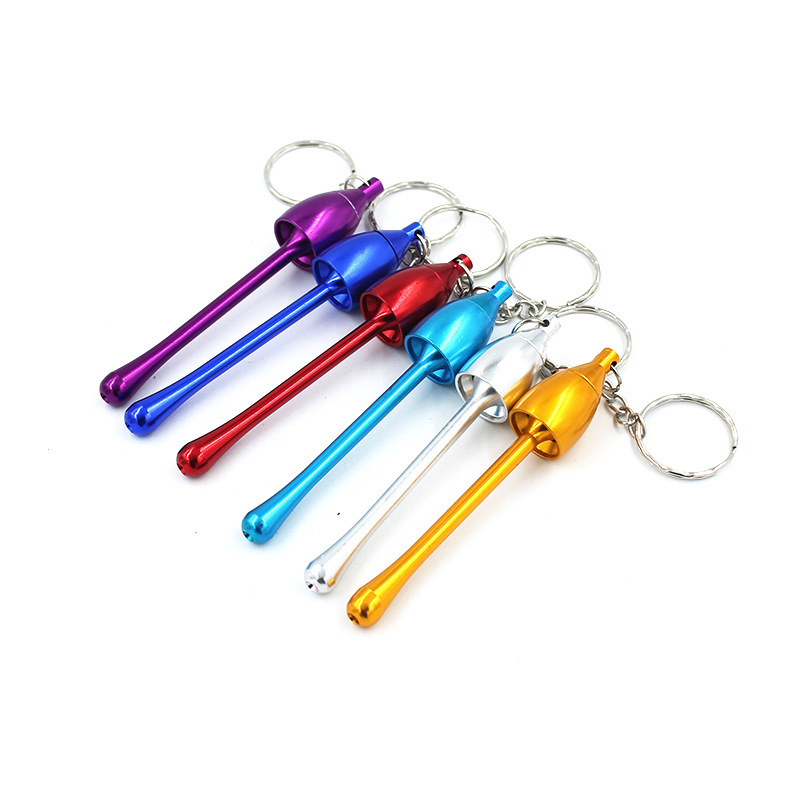 Key chain metal smoking pipe tobacco pipe mushroom shape 2.jpg