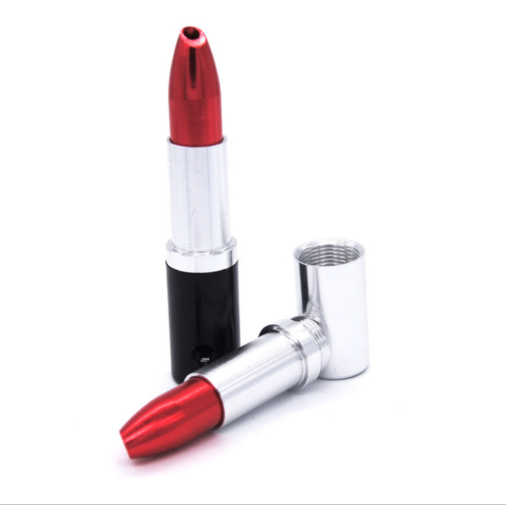 Metal Tobacco Pipe Lipstick Smoking Pipes Portable Cigarette Holder1.png