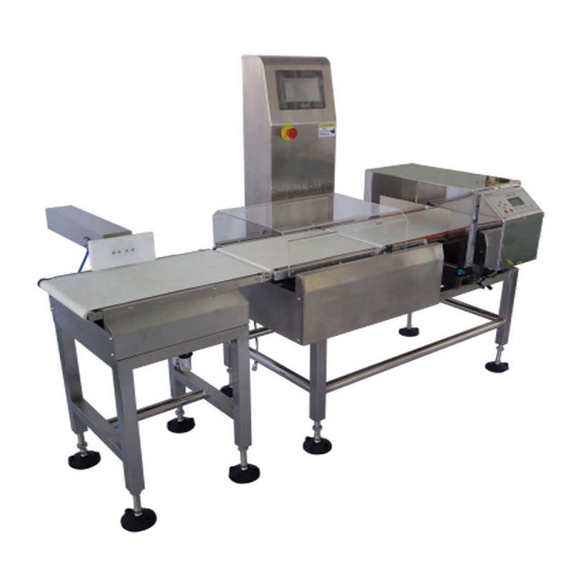 assembly line metal detection and weighing integrated machine