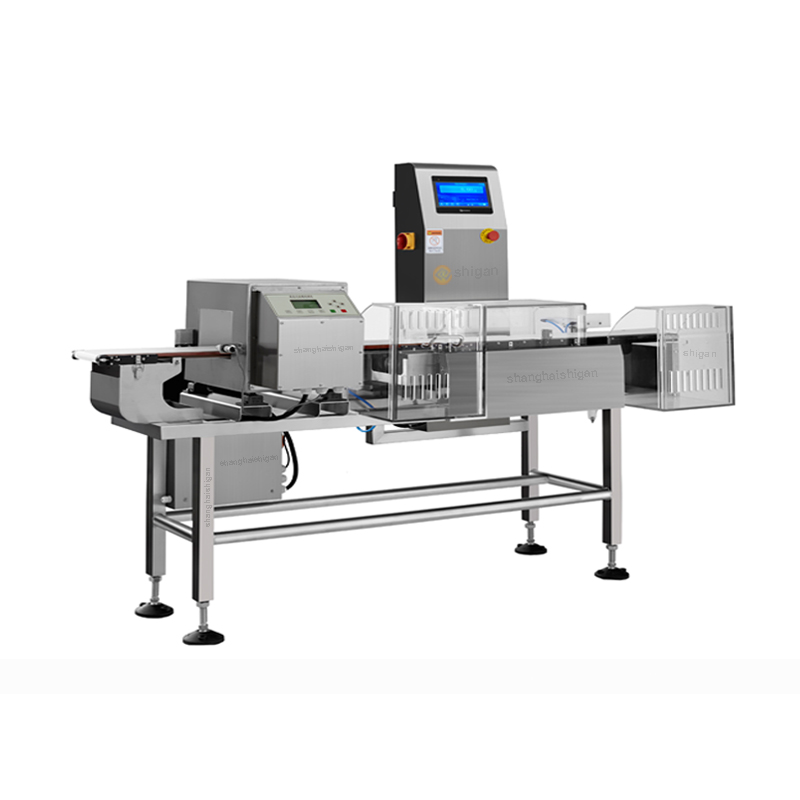 bottled checkweigher and metal detector
