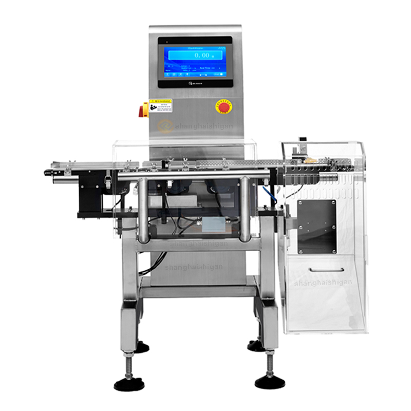 Online checkweigher scale for paper