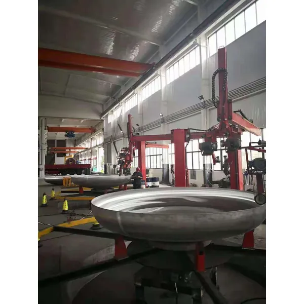 máquina pulidora de la cabeza del plato del extremo del plato del tanque de almacenamiento para el acero inoxidable 