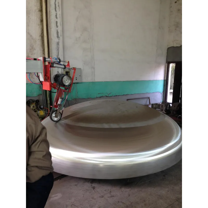 máquina pulidora de la cabeza del plato del extremo del plato del tanque de almacenamiento para el acero inoxidable 