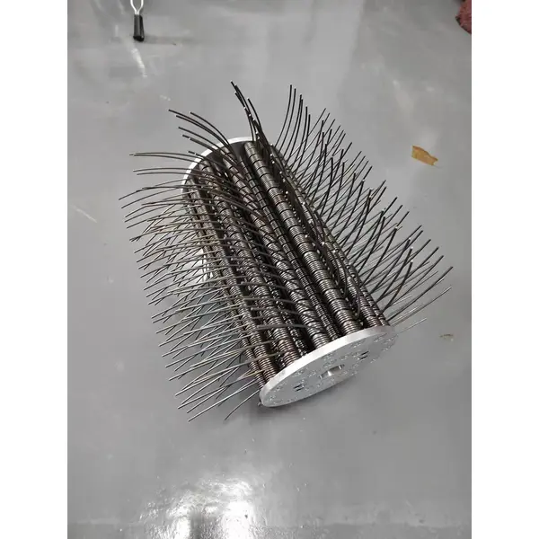 Rueda de aleta de pulido de alambre de tela de esmeril de 300 mm para metal