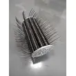 Spring steel wire brush for optimal oxide skin removal