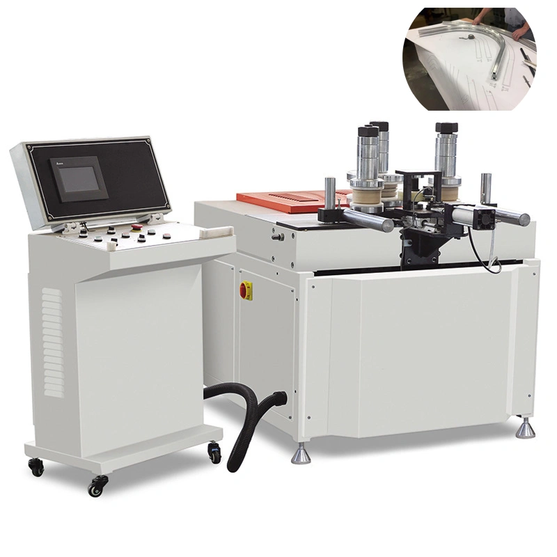Automatic cnc 3 roller vertical aluminum profile arc bending machine