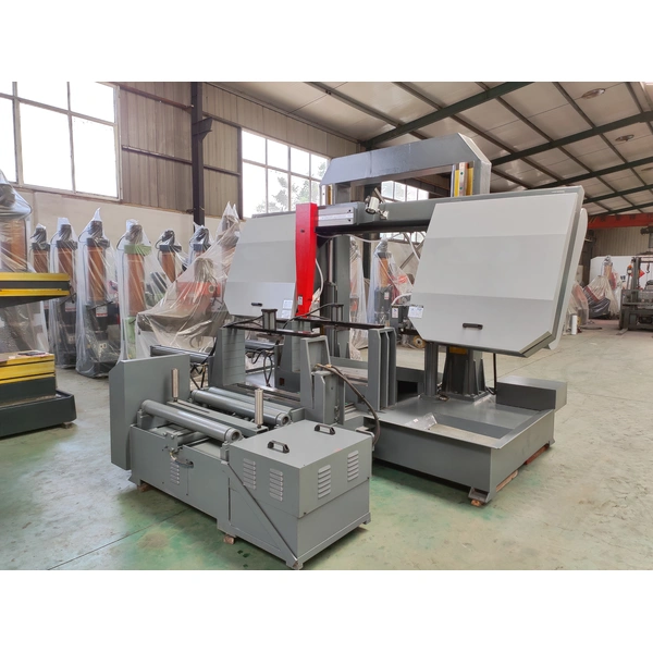 آلات قطع المعادن آلة المنشار الحزامي الأفقي  