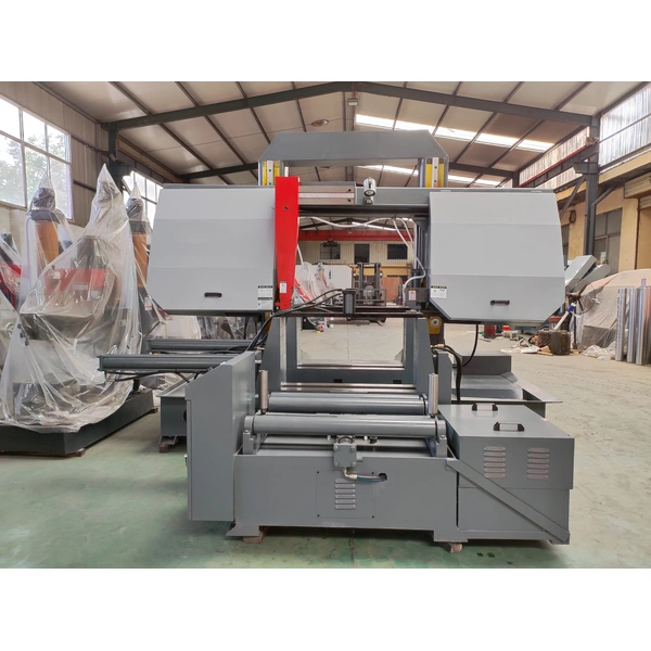 آلات قطع المعادن آلة المنشار الحزامي الأفقي  