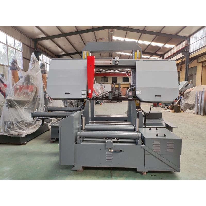 آلات قطع المعادن آلة المنشار الحزامي الأفقي  