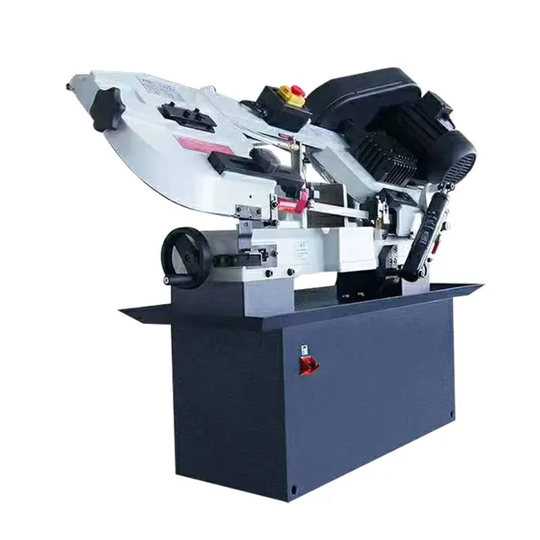 Máquina de sierra de cinta para corte de metales de 45 grados, equipo de sierra de cinta