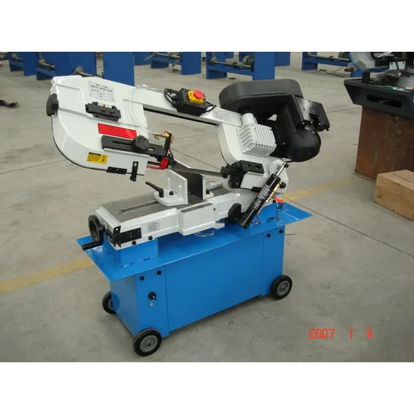 Máquina de sierra de cinta para corte de metales de 45 grados, equipo de sierra de cinta