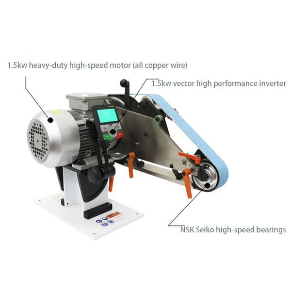 adv kleiner vertikaler und horizontaler Bandschleifer mit hoher Funktionalität  