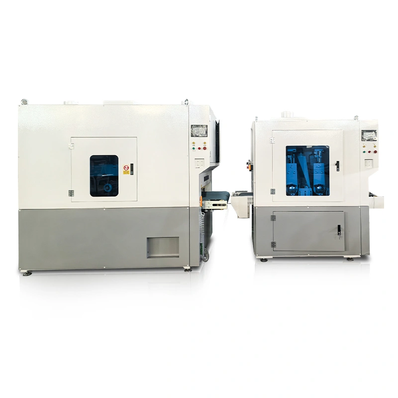 Equipo automático de biselado de doble cara | Máquina desbarbadora de biselado