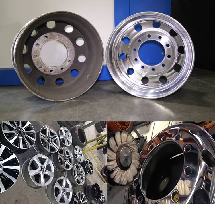 ADV aluminum truck wheel polishing machine for sale