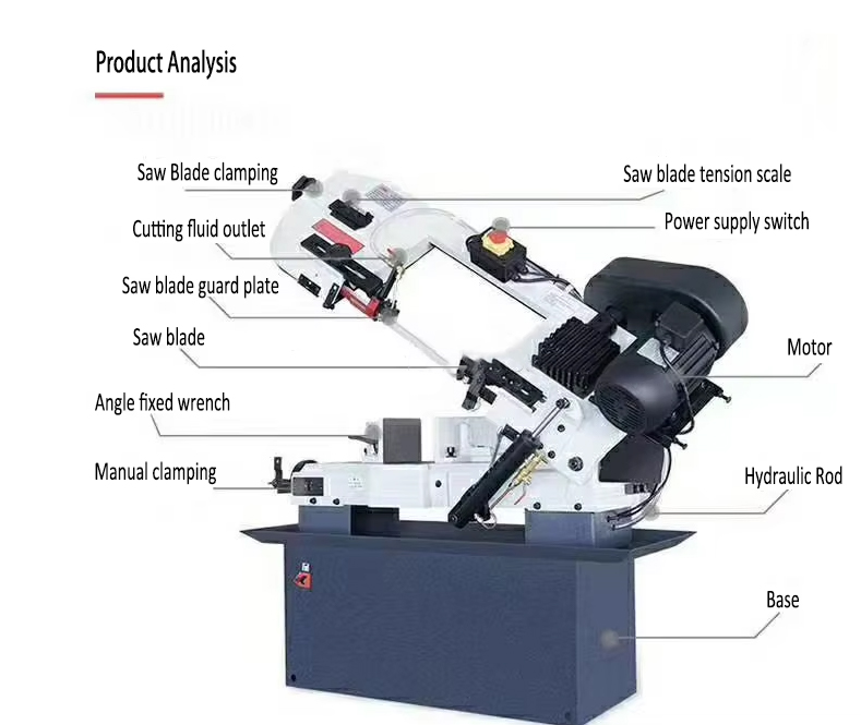metal cutting band saw machine