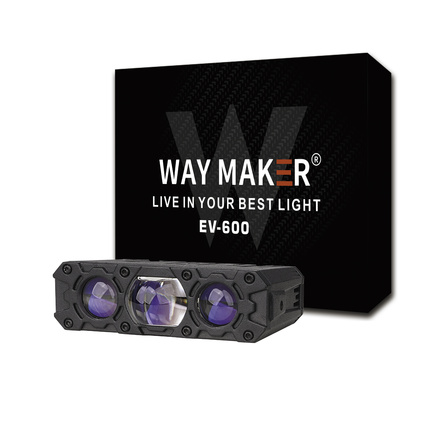 EV-600 Triple laser Auxiliary Light Bi Led Headlight Motorcycle Retrofit 
