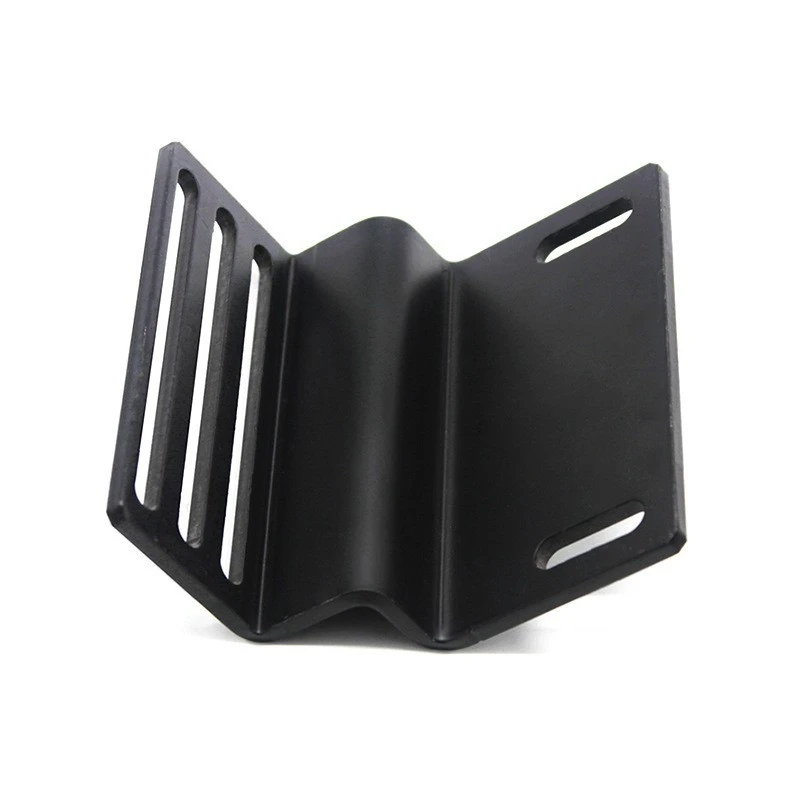 Black Powder Coating Q235 Steel Sheet Metal Bending Bracket