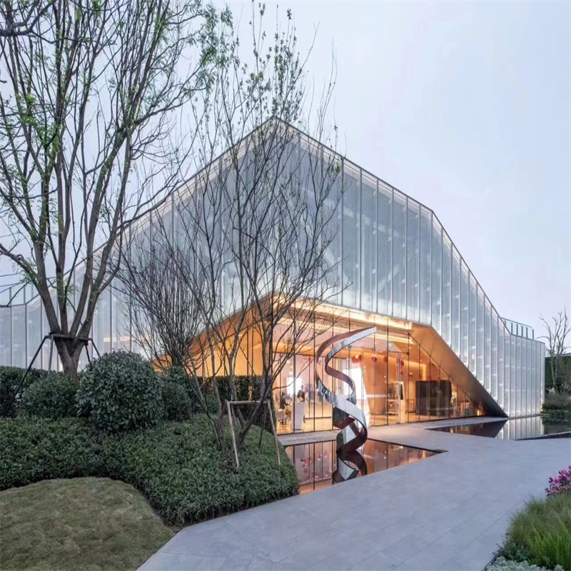 Laser Cut Perforated Metal Screen Panels for Stair