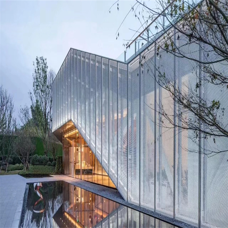 Laser Cut Perforated Metal Screen Panels for Stair