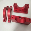 Red anodize aluminum cnc machining parts metal working 