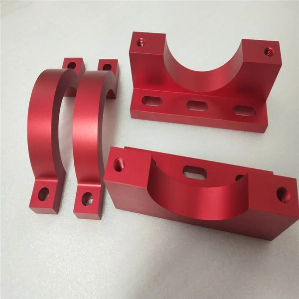 Red anodize aluminum cnc machining parts metal working 