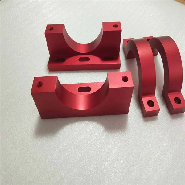 Red anodize aluminum cnc machining parts metal working 