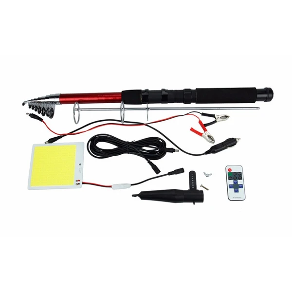 12V with remote controller outdoor Telescopic Rod COB led outdoor camping light for Road Trip Night Fishing 4.5M 