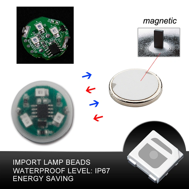 12V 4pcs car door light tri-color strobe auto led door anti-collision warning lamp