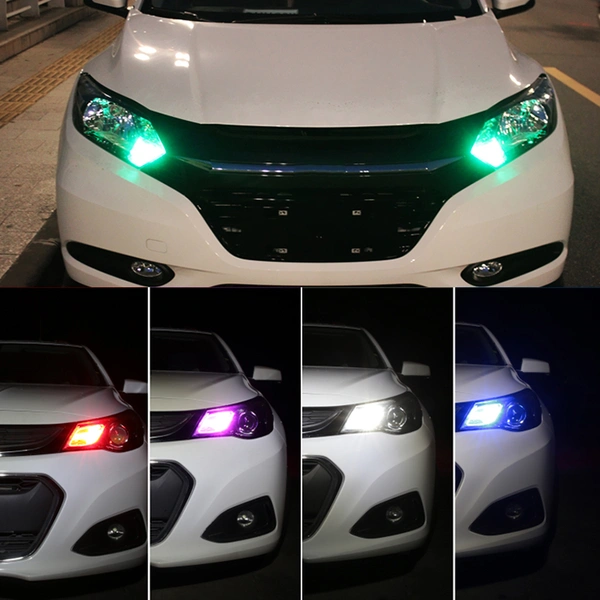 led bulb T10 silicon led RGB bulbs kit remote for cars parking light