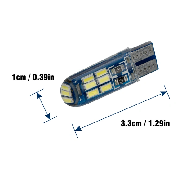 T10 canbus light bulb 3014 15SMD silicone led light Indicator light