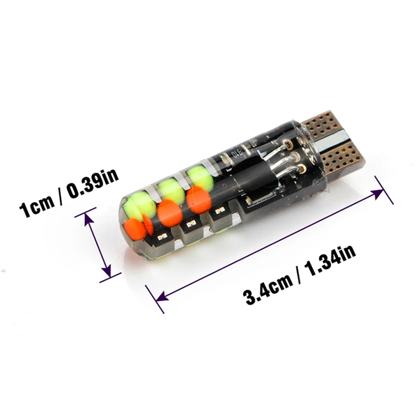 12v 2w waterproof t10 rgb led car light COB 12smd for interior light