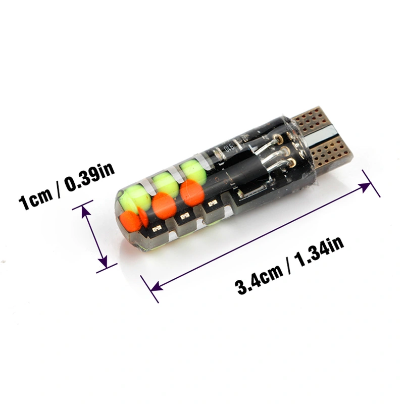 12v 2w waterproof t10 rgb led car light COB 12smd for interior light