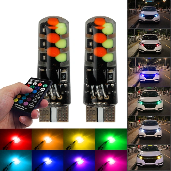12v 2w waterproof t10 rgb led car light COB 12smd for interior light