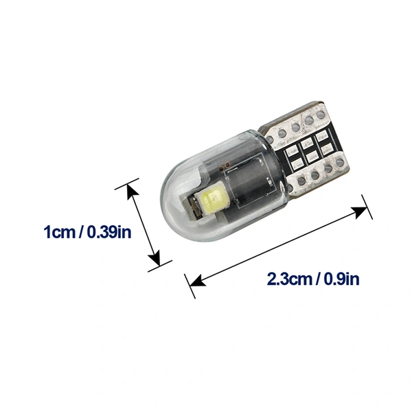 glass housing led T10 canbus bulb 3030 2SMD for interior light