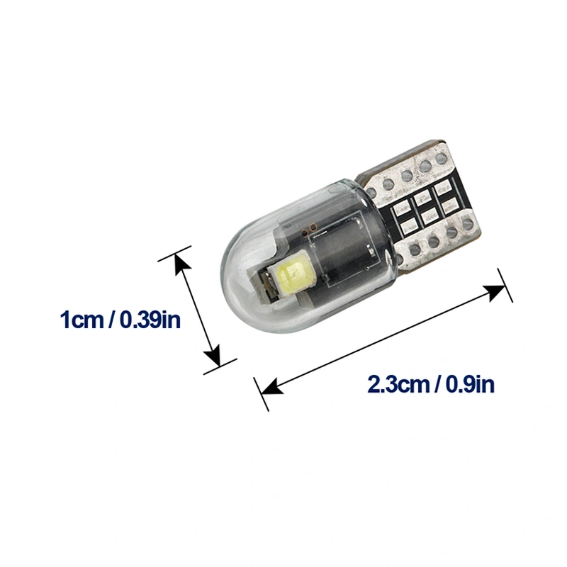 glass housing led T10 canbus bulb 3030 2SMD for interior light