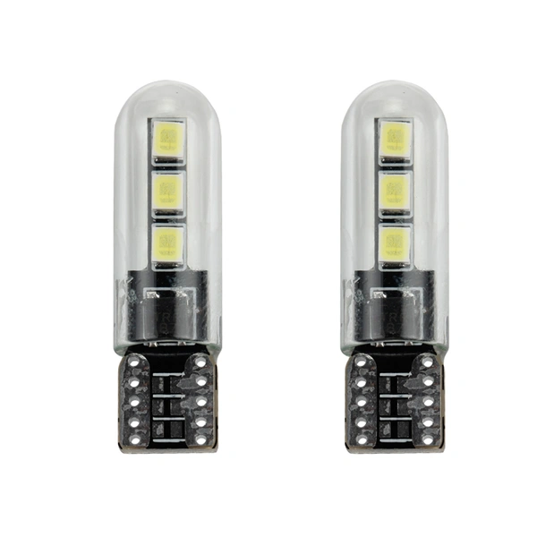  glass housing led T10 canbus light bulb 2835 6SMD for all cars