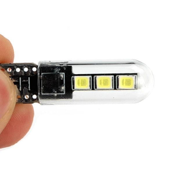  glass housing led T10 canbus light bulb 2835 6SMD for all cars